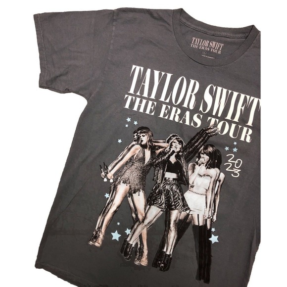 Taylor Swift T Shirt L Teal‎ The Eras Tour 2023 Merch Blue 1989 Era Graphic NEW - Picture 5 of 10